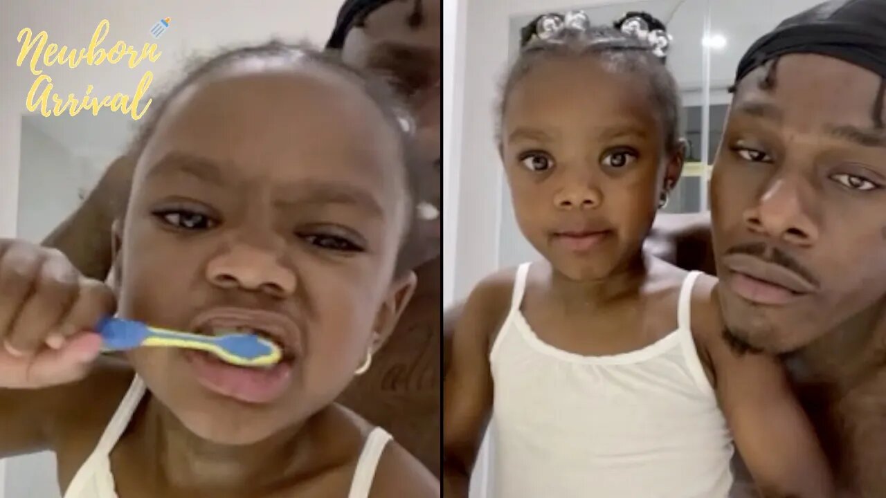 DaBaby Teaches Daughter Serenity How To Properly Brush Her Teeth! 🦷