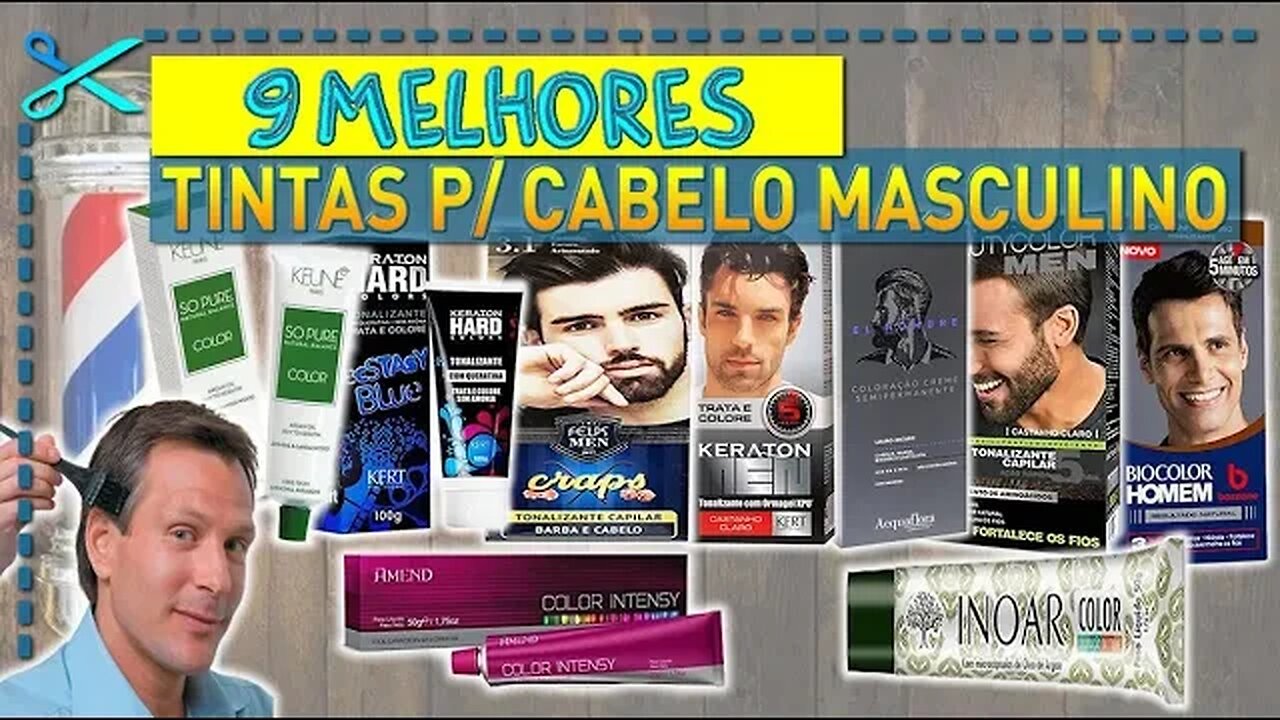 🏆 9 Melhores Tintas para Cabelo Masculino