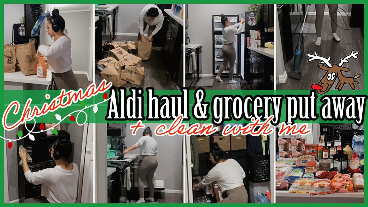 ✨NEW✨ALDI HAUL &GROCERY PUT AWAY WITH ME🛒+APARTMENT CLEAN WITH ME & DISHES MOTIVATION|eztingz