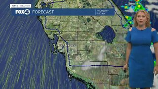 Dry Air in Place with Low Rain Chances