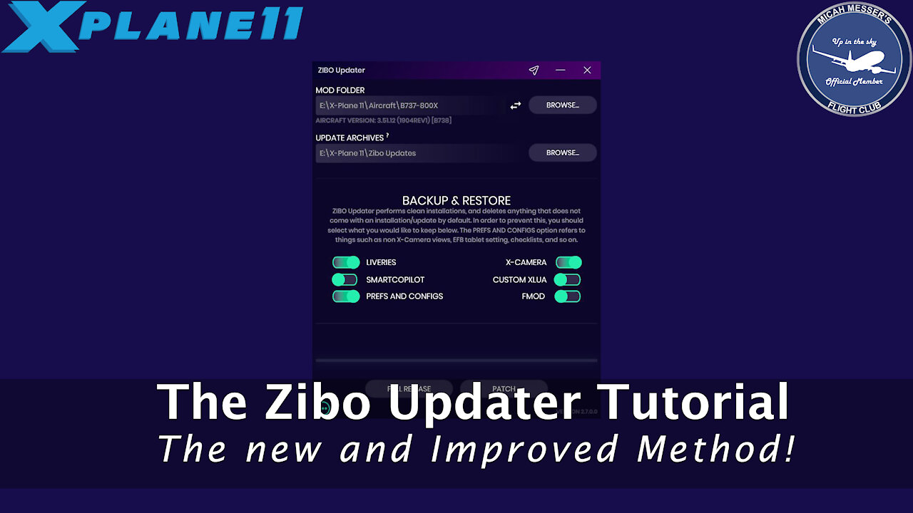 Zibo Updater Tutorial - A Better way to Update the Zibo!