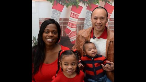 Blasian Babies Family Christmas Photo Shoot