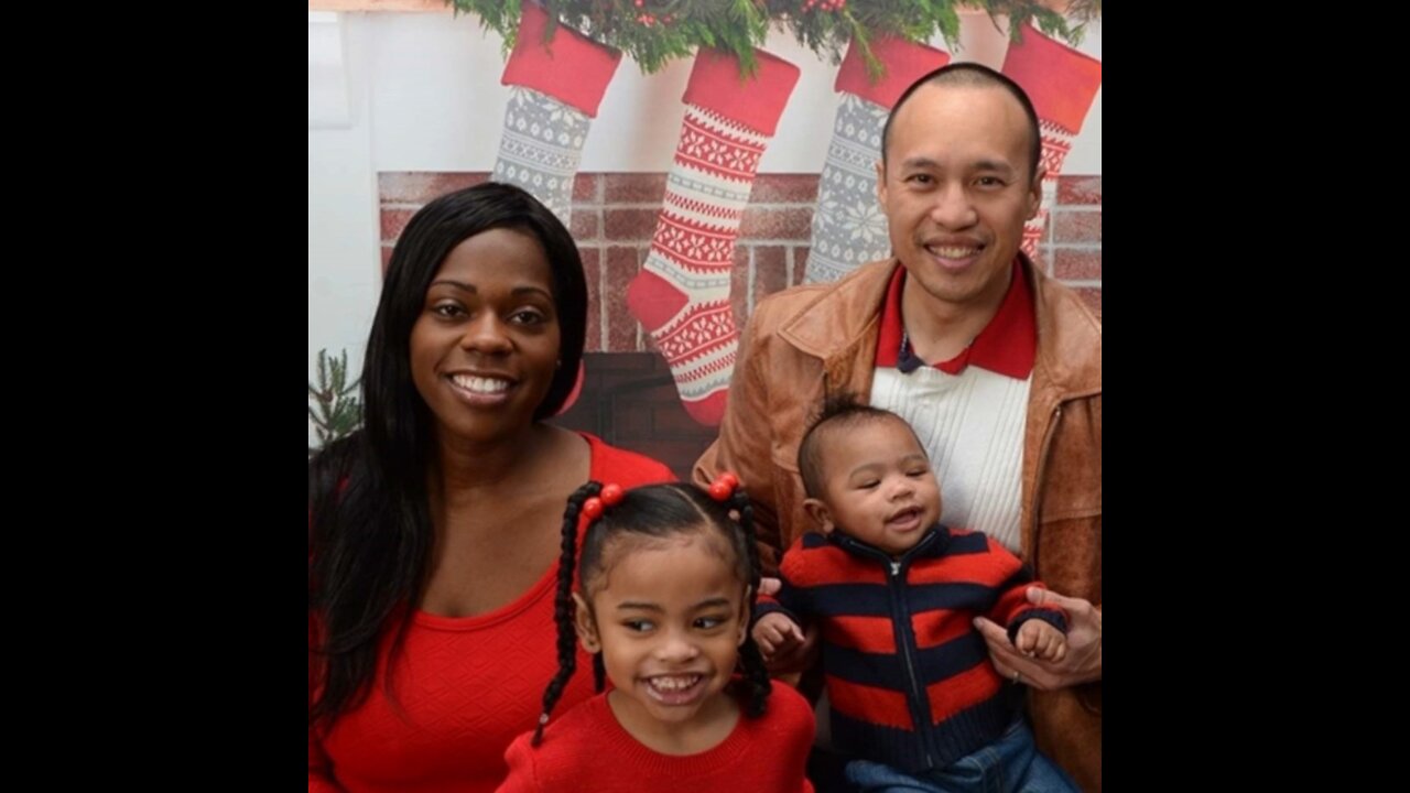 Blasian Babies Family Christmas Photo Shoot
