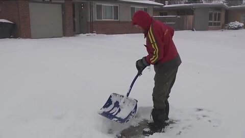 'It is a good feeling': Volunteers across Denver metro area help shovel walkways