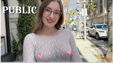 [4k] Transparent Clothing in PUBLIC | See Through Try On Haul