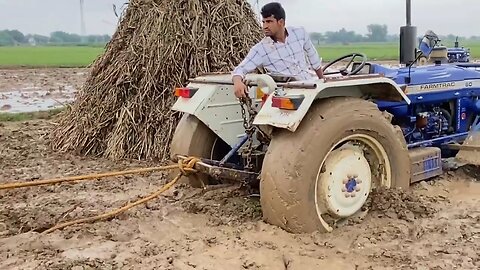 Three Tractor Stuck In Mud😭What Happen Today😱