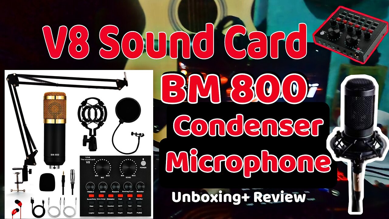 BM - 800 Condenser Microphone - Full Review ( Unboxing, Setup, Audio Tests) Bm 800 microphone setup