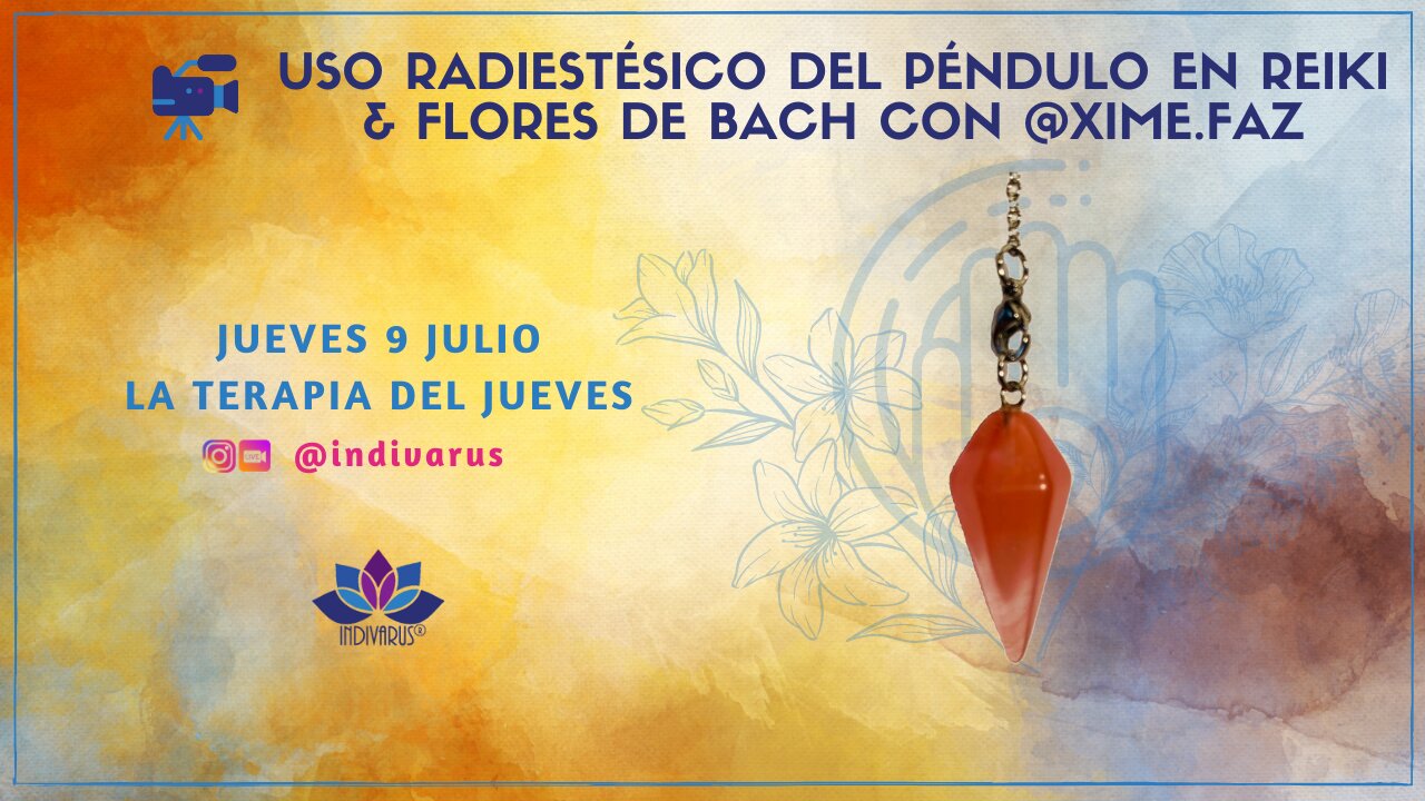 Uso radiestésico del péndulo en reiki & flores de bach con Xime.faz