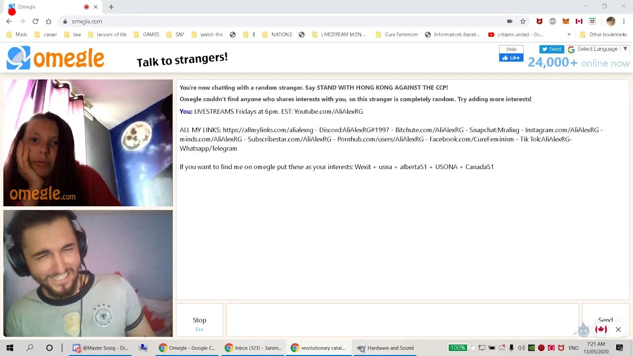 Omegle fun Episode 2. Canada is the girlfriend of USA.