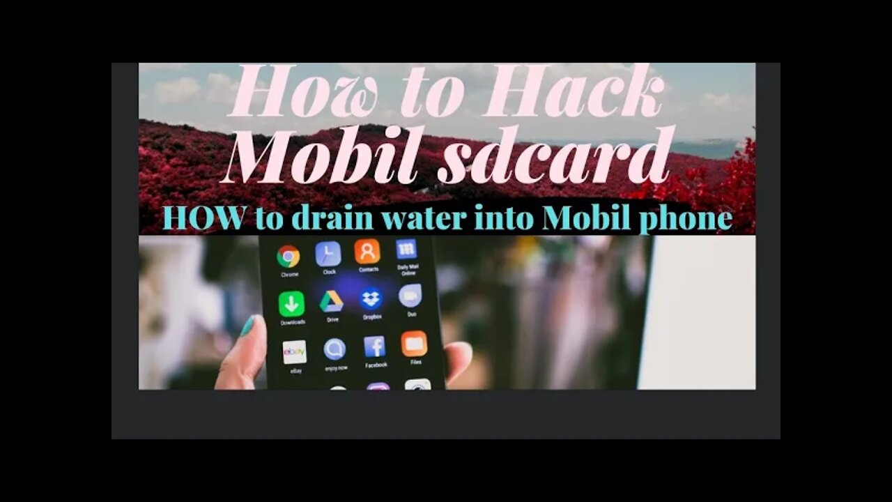 How to Hack Mobil sdcard|sdcard hack|drain water into Mobil|#sdcardhack#singlecodehackgallary#1code