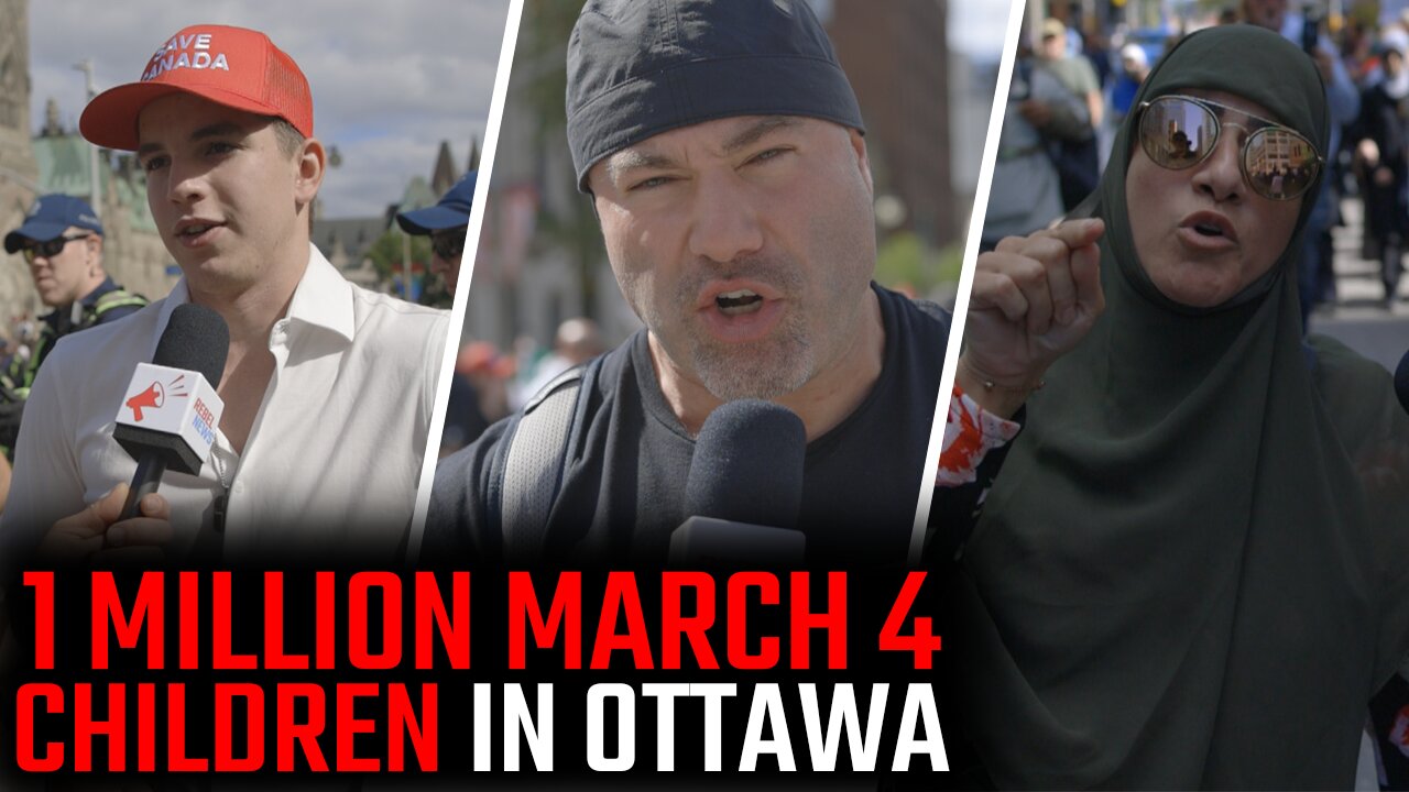 Thousands rally in Ottawa against gender indoctrination in schools, far-left activists counter