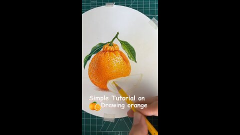 🎧 Relax and enjoy here🎨How to draw colorful orange 🍊#art #draw #color #fyp #tutorial #orange