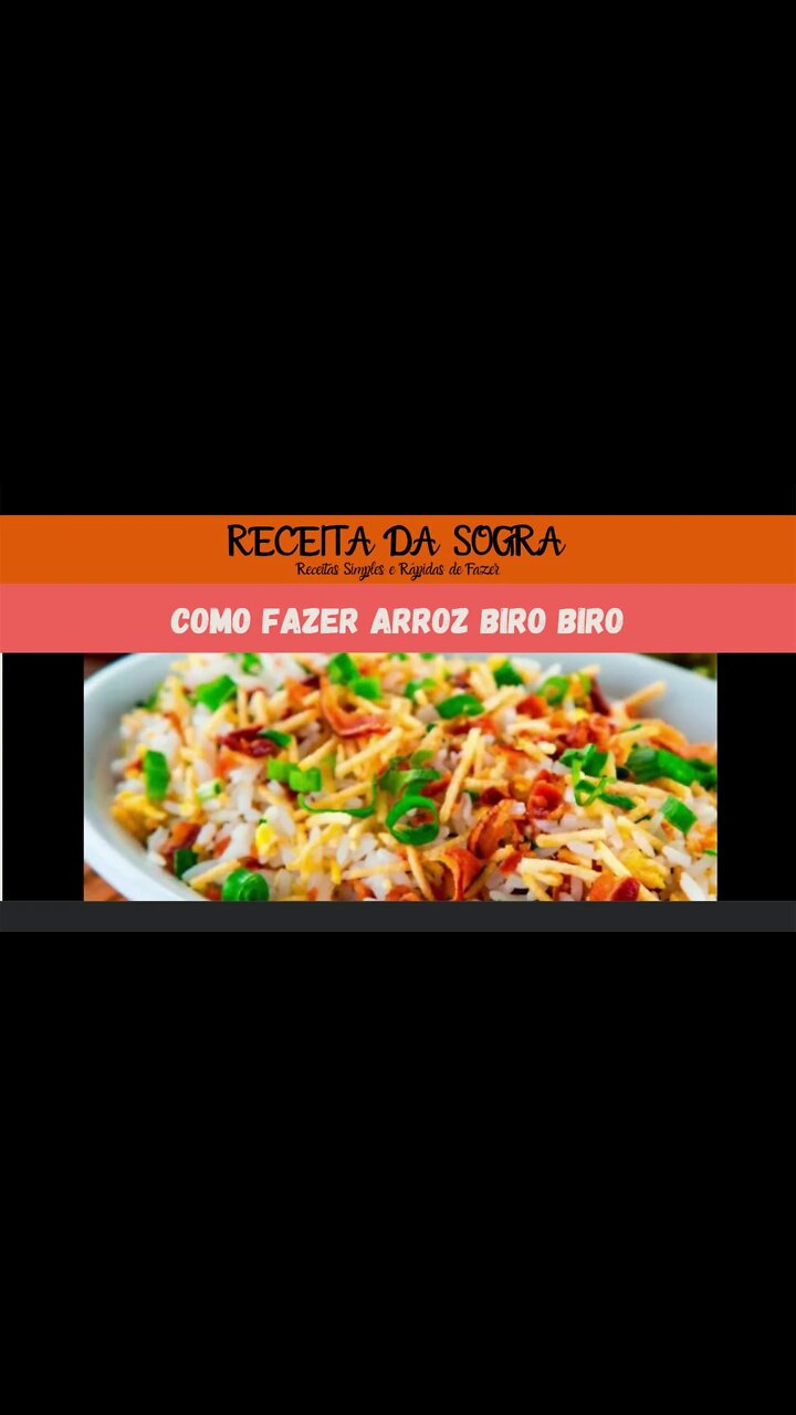 BIRO BIRO RICE WITH EGGS / COMO FAZER ARROZ BIRO BIRO | ARROZ BIRO BIRO COM OVOS |