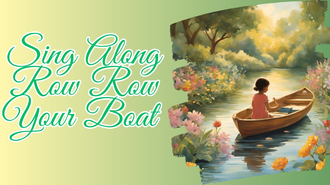 Sing Along - Row Row Your Boat | Nursery Rhyme Lullaby | ABC Sing & Play