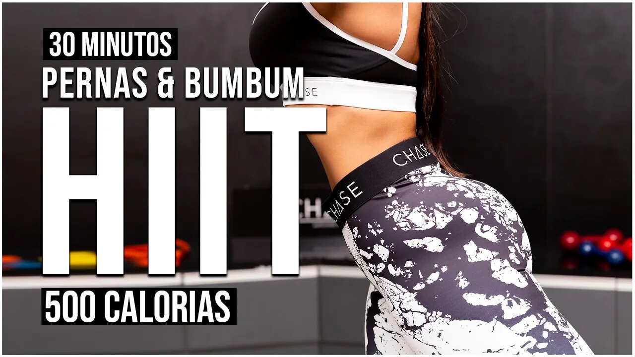 30 Min Pernas & BUMBUM Treino HIIT PESADO | Queime 500 Calorias | Em Casa | Sem Equipamento