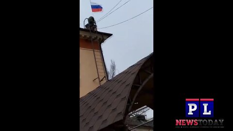 Russian Flag Raised In Center Mariupol (Exclusive Special Report)