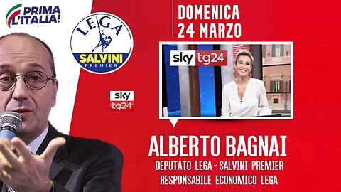 🔴 Interventi dell'On. Alberto Bagnai, ospite ad "Agenda" su SkyTg24 (24/03/2024).