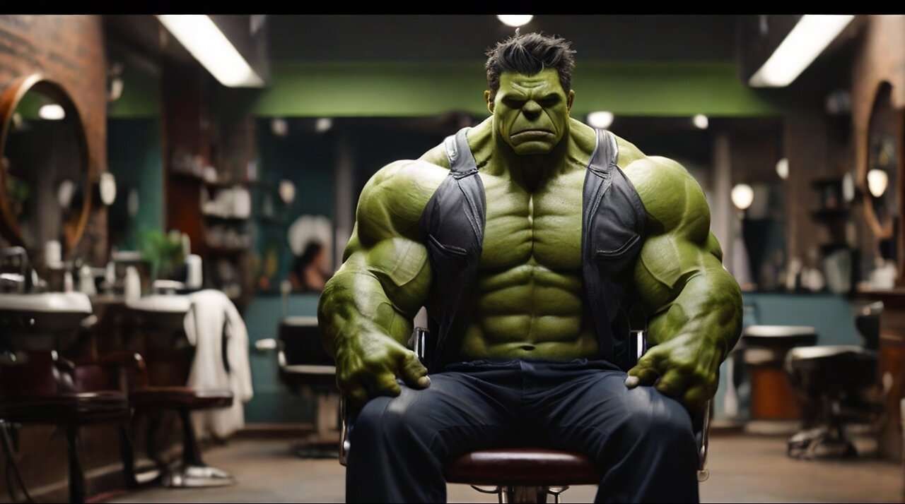 ASMR Giving HULK a Hair Cut | Shave Cream | Clippers | Spray Bottle | ASMR 给浩克剪头发 | ASMR剃须膏|快船|喷雾瓶|把世界抛在身后