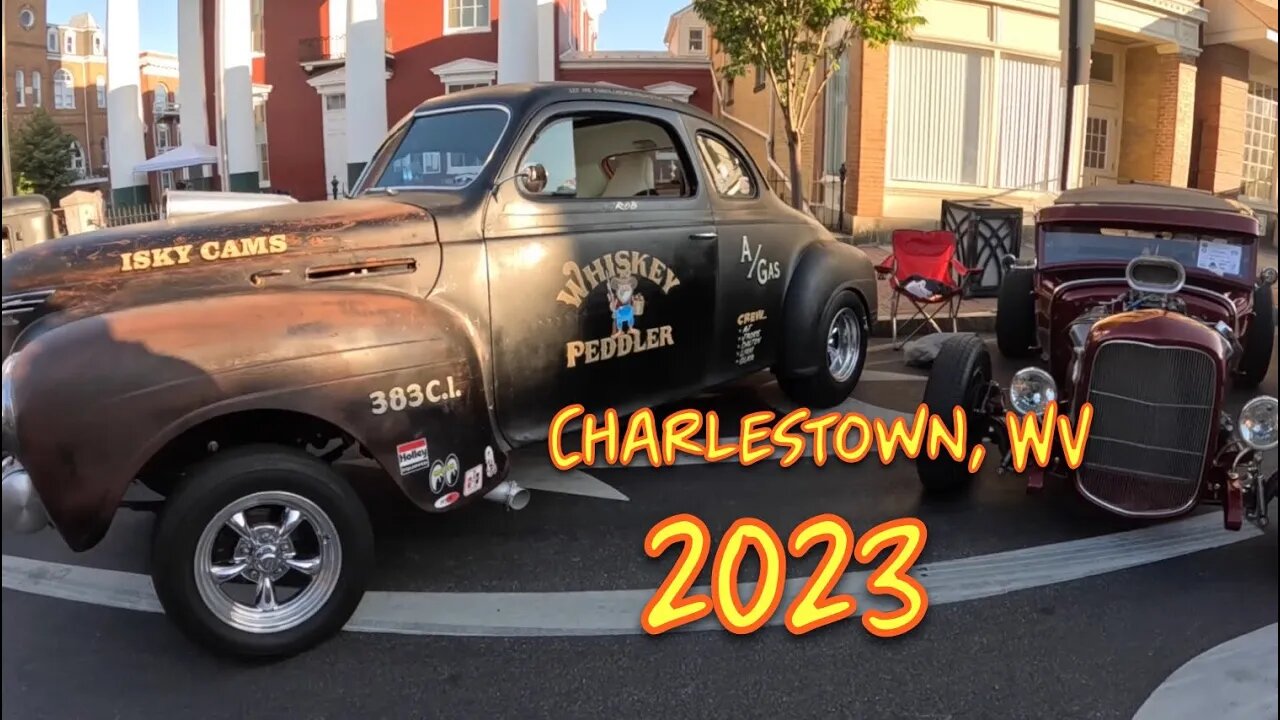 Charlestown, WV 2023 Downtown car show walk through