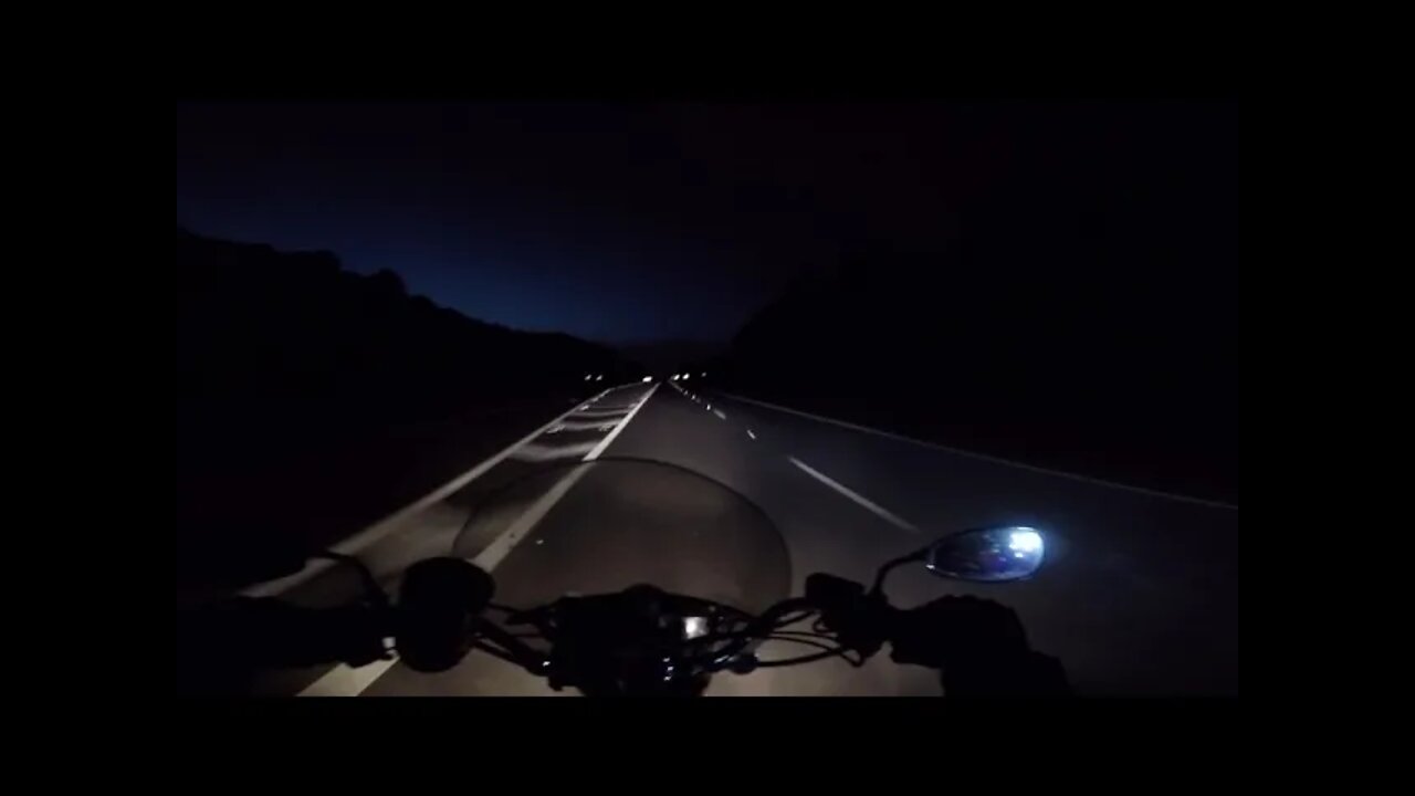 Passing another Night Biker
