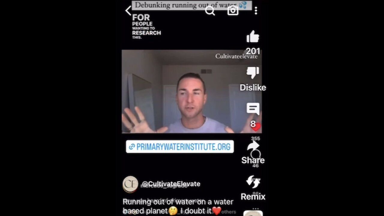 Debunking Running Out Of Water! CultivateElevate