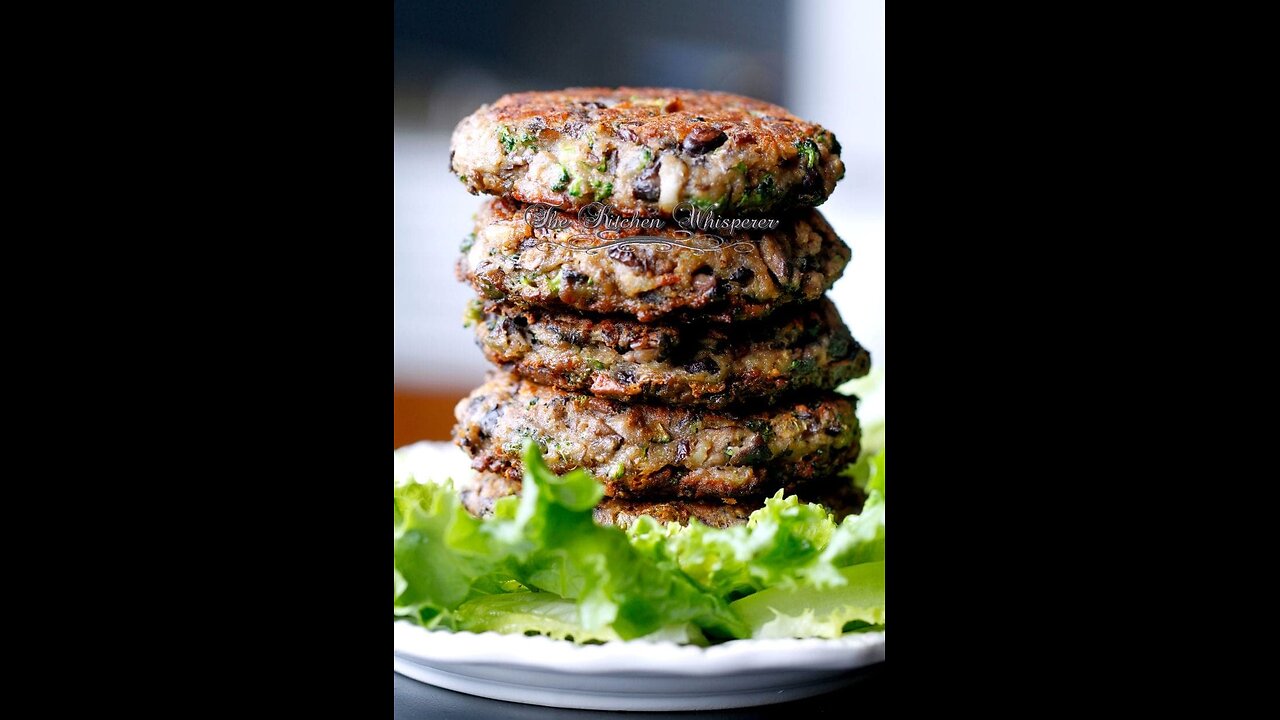 MUSHROOM BURGER PATTY recipe vegan