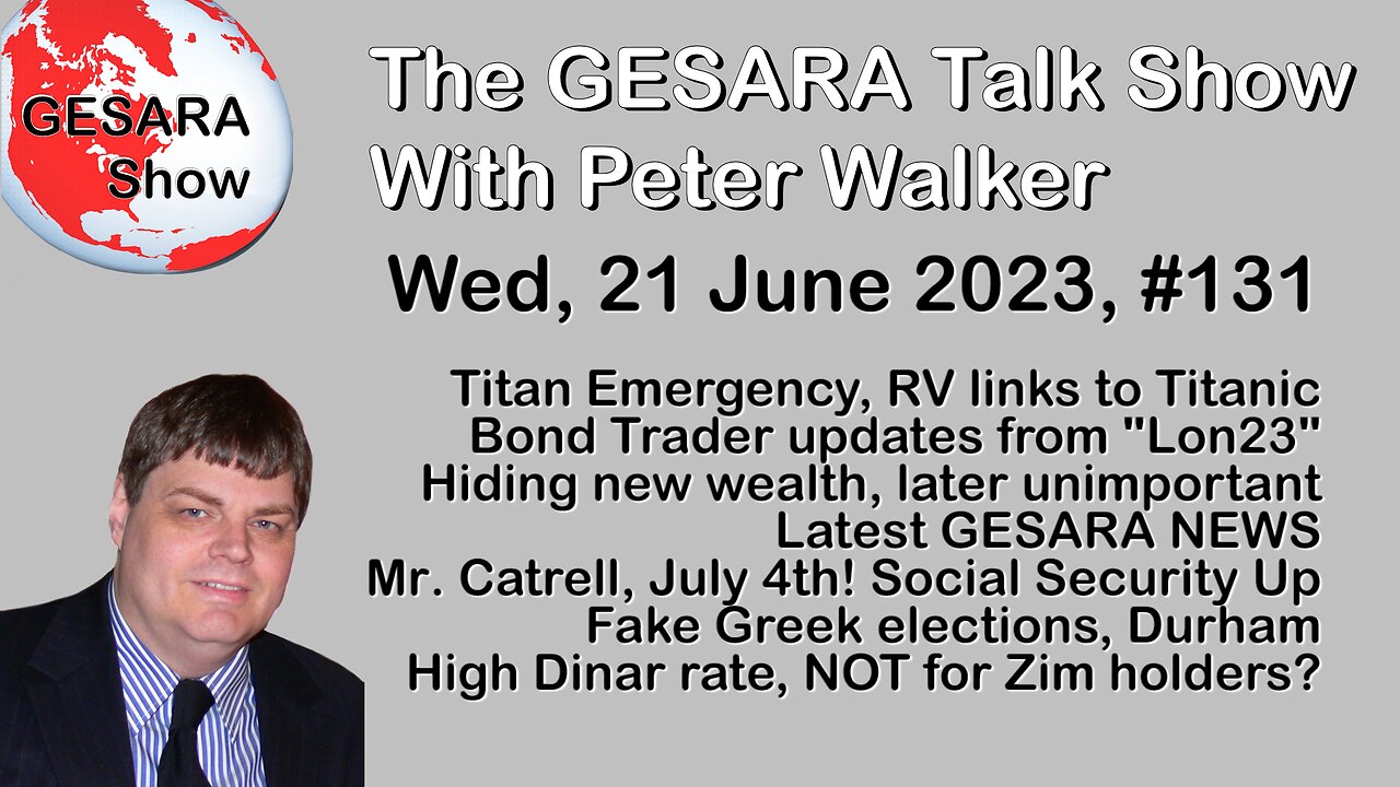 2023-06-21, GESARA Talk Show 131 - Wednesday