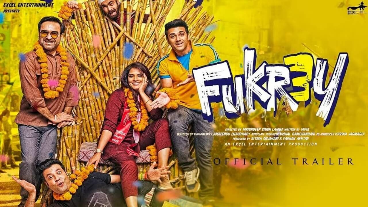 Fukrey 3| Official Trailer| Pulkit Samrat| Varun Sharma| Manjot Singh| Richa Chadha| Pankaj Tripathi