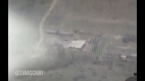 Russian Artillery Of The "Z" Grouping Destroys A Hangar Where Ukrainian Nationalist Were Hiding