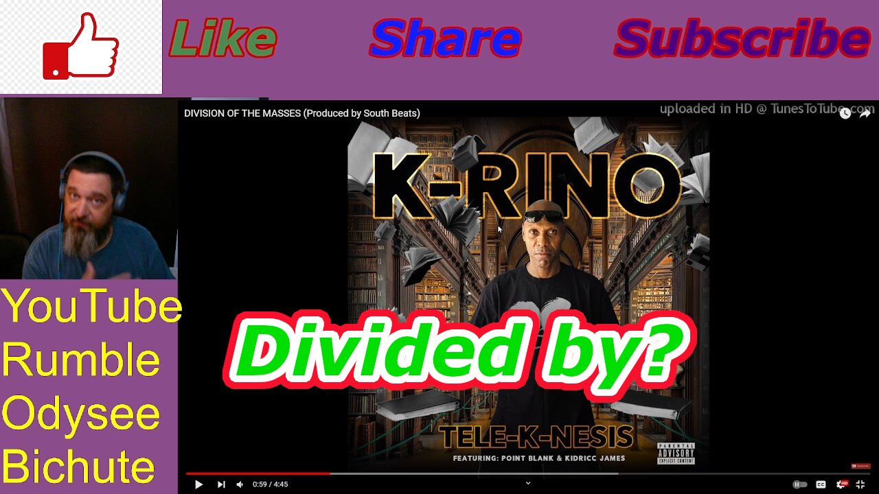 K Rino Division of the Masses Reaction