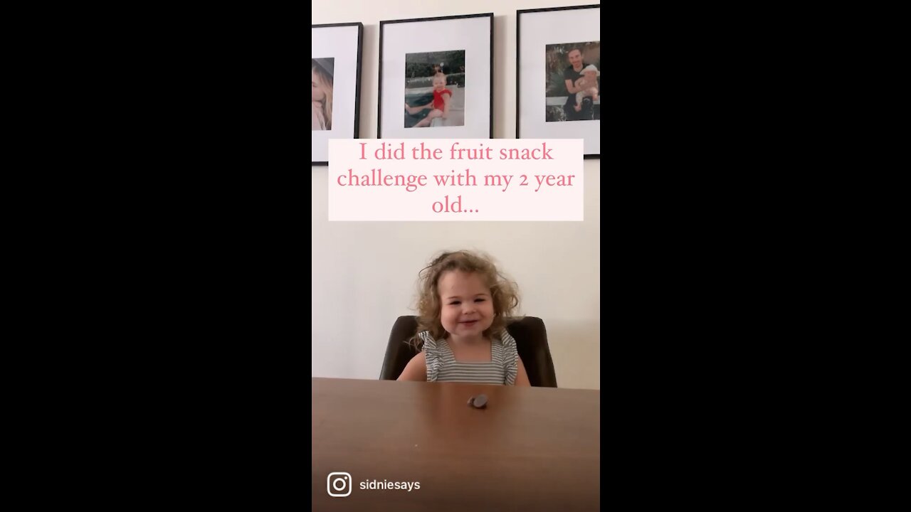 Hilarious fruit snack challenge with toddler