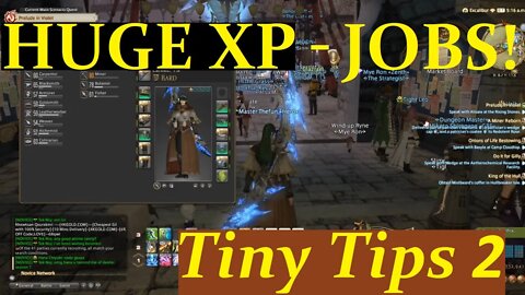 FAST XP for JOBS! - FFXIV - (Tiny Tips #2) Series