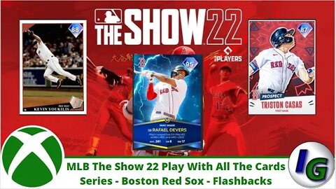 Mlb The Show 22 Play With All The Cards Series Boston Red Sox Flashback Cards Edition on Xbox