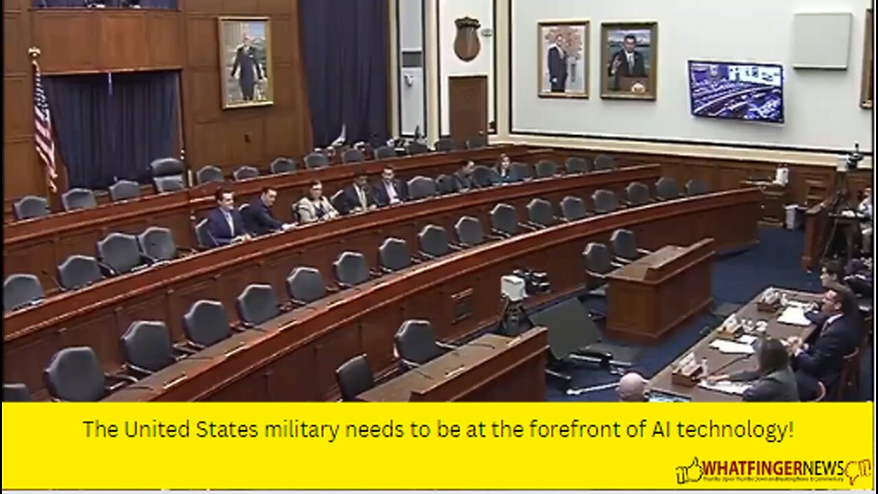 The United States military needs to be at the forefront of AI technology!