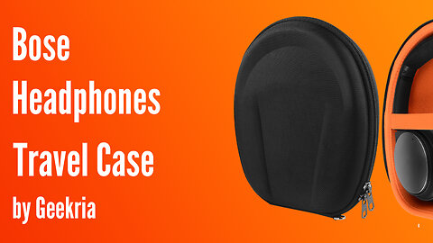 Bose Over-Ear Headphones Travel Case, Hard Shell Headset Carrying Case | Geekria