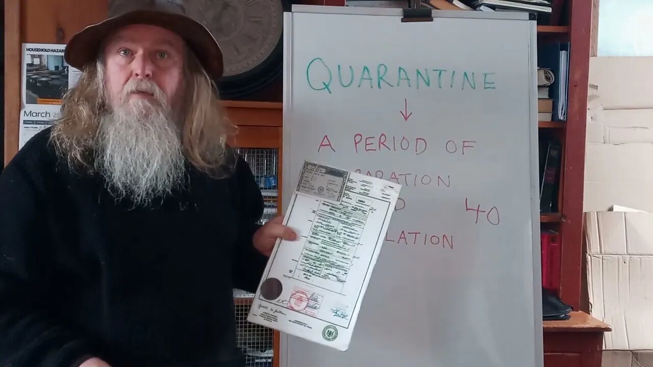 QUARANTINE A PERIOD OF SEPARATION AND ISOLATION