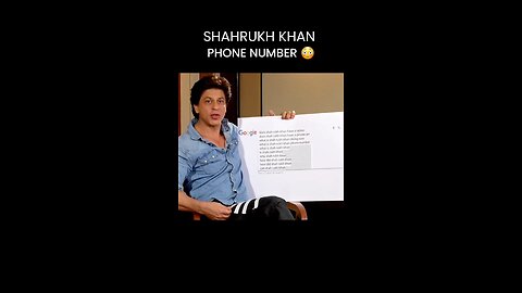 SHARUKH KHAN phone no 😯😯 #SRK #shocking