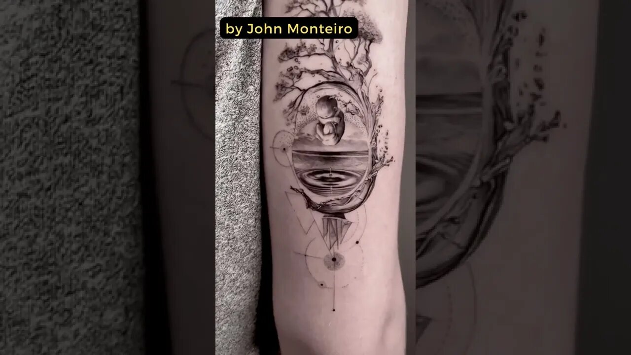 Stunning work by John Monteiro #shorts #tattoos #inked #youtubeshorts