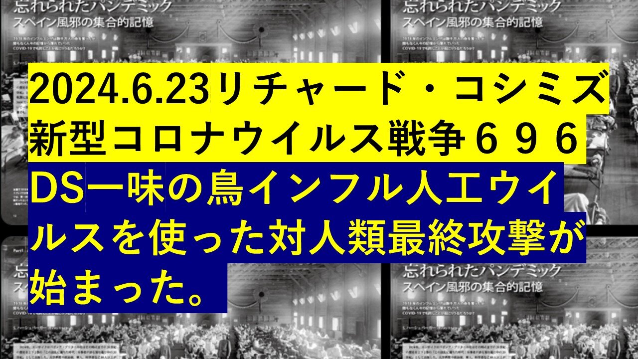 2024.6.24リチャード・コシミズ 新型コロナウイルス戦争６９６