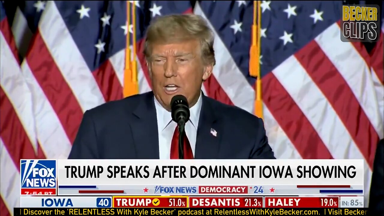 Donald Trump Wins Landslide Victory in Iowa Caucuses