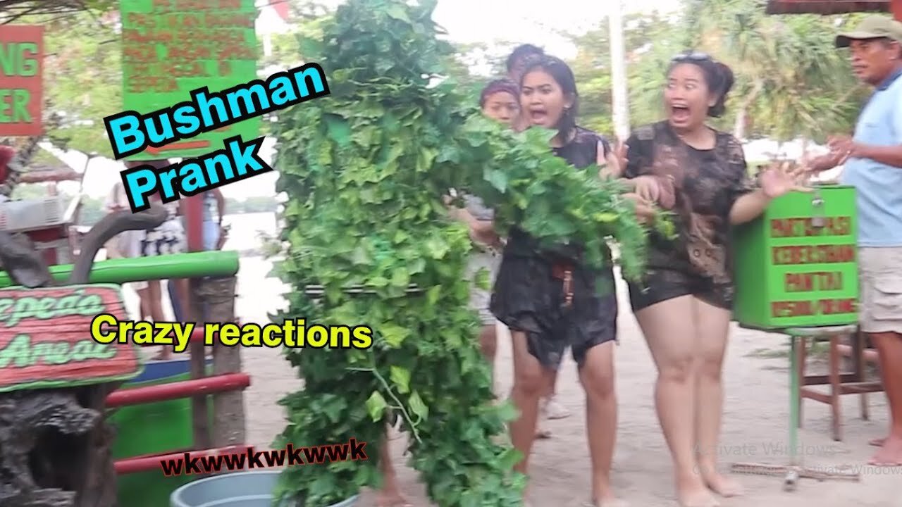 mix video, craziest reactions ever. #bushman_prank