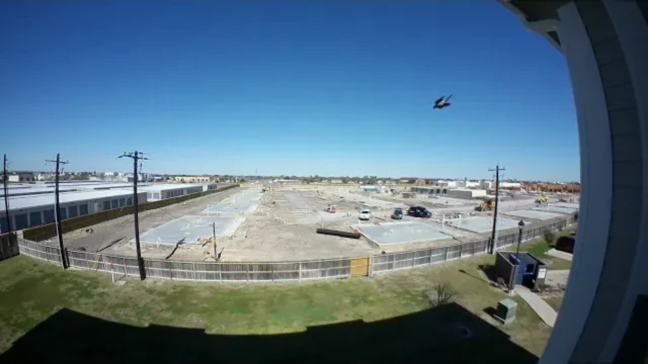 Timelapse - Pouring Concrete Road - Corpus Christi, Texas