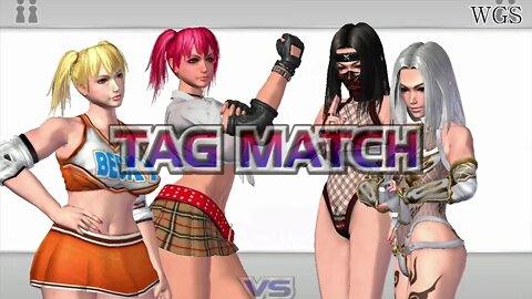Rumble Roses XX - Tag Match with Candy and Becky vs Benikage and Yasha
