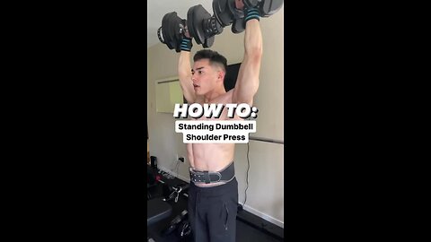 STANDING DUMBBELL MILITARY PRESS - Build HUGE SHOULDERS!