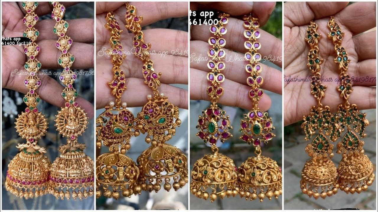 Premium Quality Matte finish Jhumki with Sahara Earrings Des