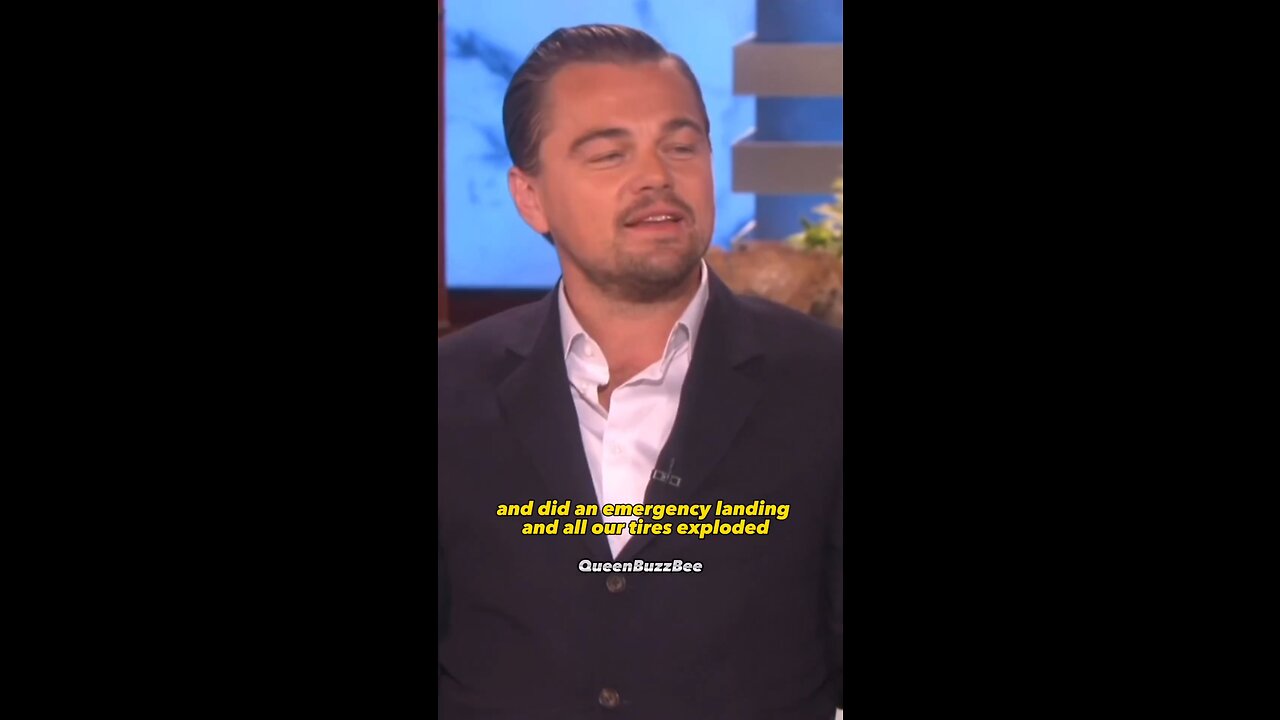 Leonardo DiCaprio Shares His Scary Plane Landing ✈️😅 #LeonardoDiCaprio