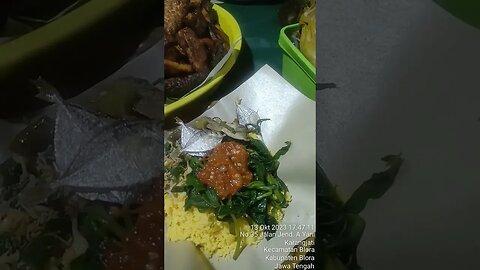 Nasi jagung..urapan..sambel Lombok ijo daun singkong plus teri..Mak nyooos, Kuliner blora