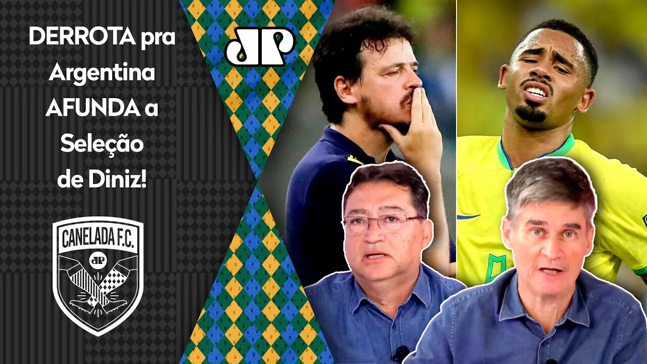 "É HUMILHANTE! NÃO DÁ PRA CHAMAR ISSO AÍ DE SELEÇÃO!" DERROTA pra Argentina AFUNDA o Brasil de Diniz