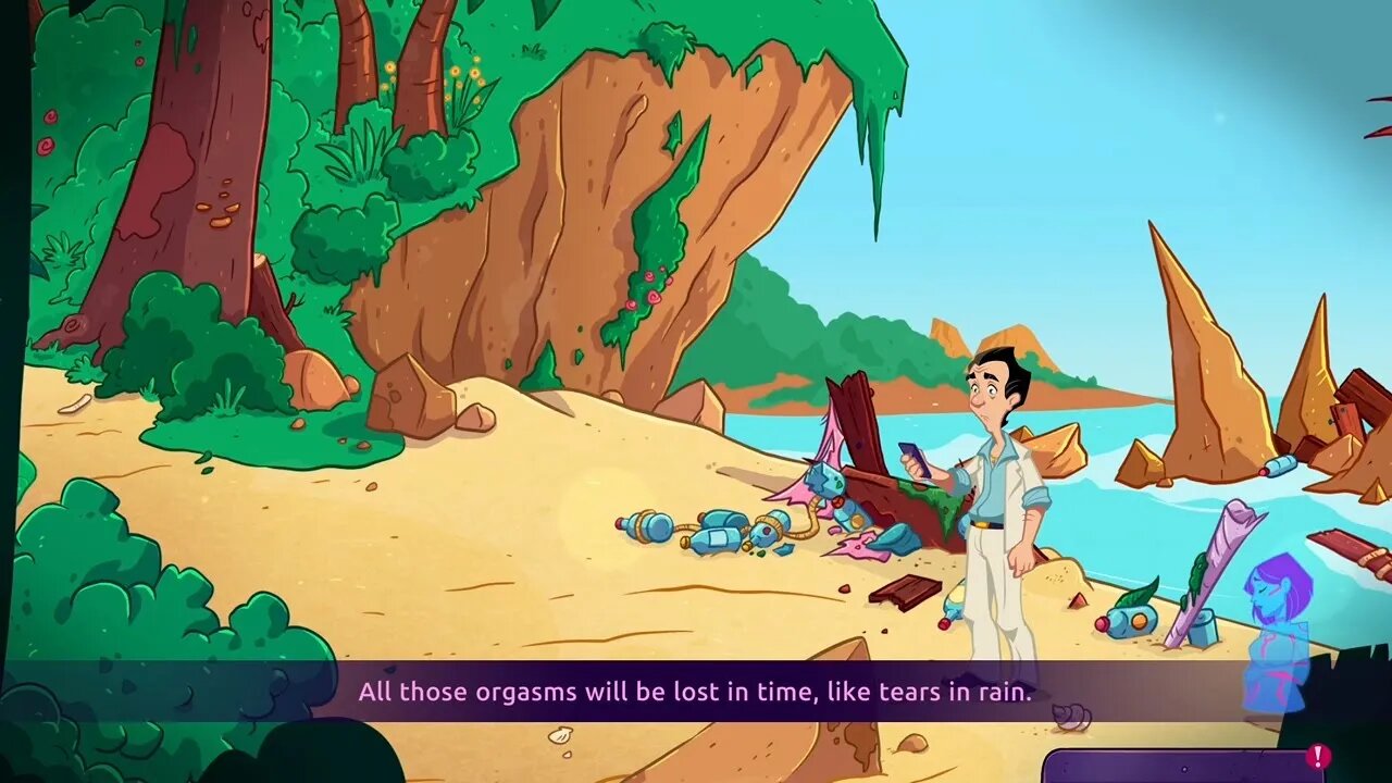 Lost in time, like tears in rain - Leisure Suit Larry: Wet Dreams Dry Twice Game Clip