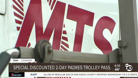 Discounted trolley passes available for busy Padres weekend